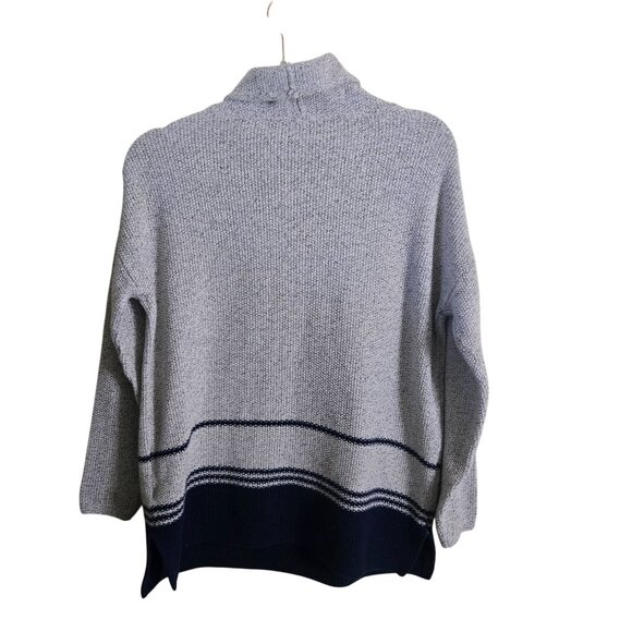 J. Jill Nubby Knit Cowl Neck Neutral Pullover Oversized Sweater Size XS - Picture 3 of 5